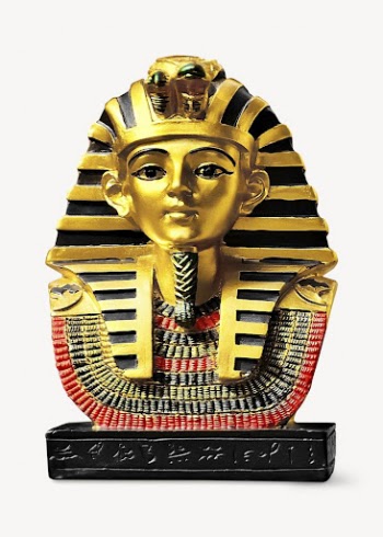 Tutankhamun faraoh mask collage element | Free PSD - rawpixel