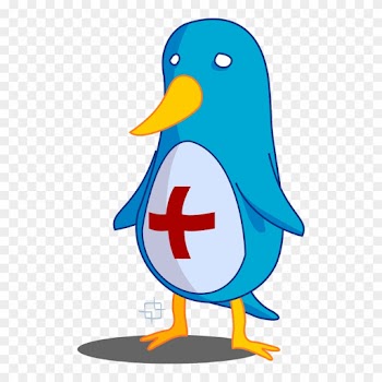 Tux,blue,penguin,red Cross,medic,help,free Vector Graphics - Clip Art