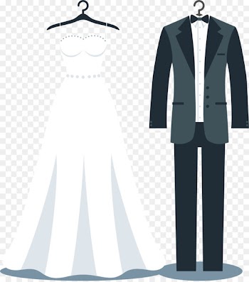 Tuxedo Wedding dress Suit Bride - Suit vector 