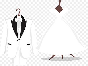 Tuxedo Wedding dress Suit - Vector wedding 