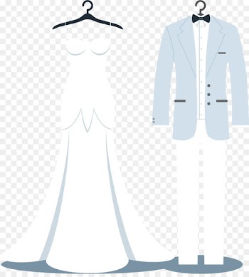Tuxedo Wedding dress Suit - Wedding dress vector 