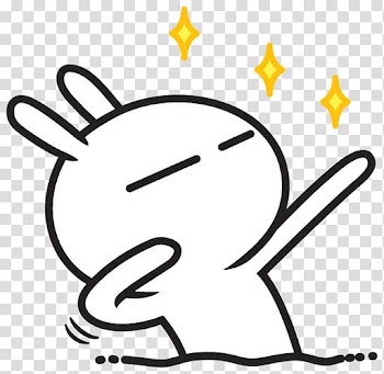 Tuzki Animation Emoticon Cartoon Sticker, Animation transparent background PNG clipart