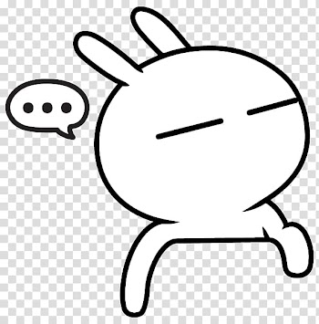 デコメール Tuzki Character Emoji LINE, others transparent background PNG clipart