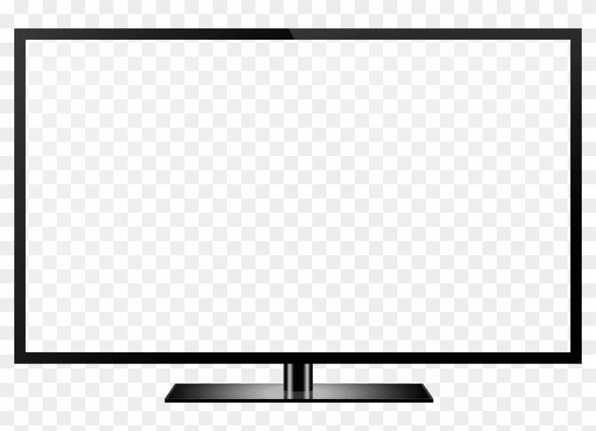 Tv Clipart Photo - Vector Flat Screen Tv