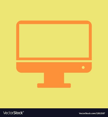 Tv monitor vector image