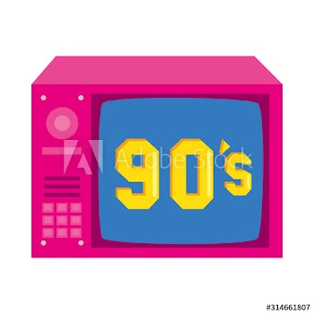 tv nineties retro style design