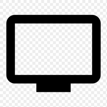 Tv PNG, hardware icon, outlined | Free Icons - rawpixel