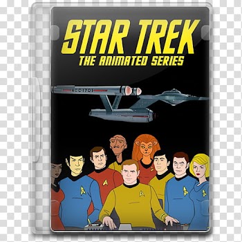 TV Show Icon Mega , Star Trek, The Animated Series, Star Trek The Animated Series DVD case transparent background PNG clipart