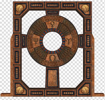 TWD Magical odds and Ends, brown frame transparent background PNG clipart