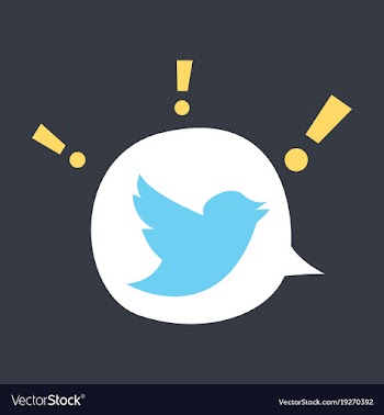 Tweet bird logotwitter icon buttonflat social vector image