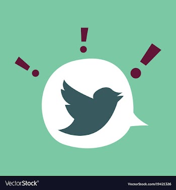Tweet bird logotwitter icon buttonflat social vector image