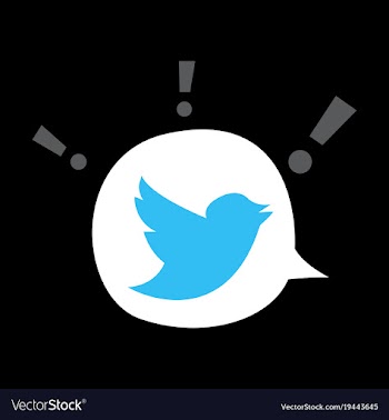 Tweet bird logotwitter icon buttonflat social vector image
