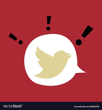 Tweet bird logotwitter icon buttonflat social vector image