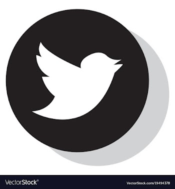 Tweet bird logotwitter icon buttonflat social vector image