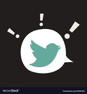 Tweet bird logotwitter icon buttonflat social vector image