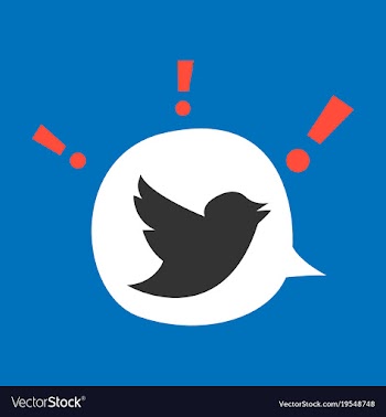Tweet bird logotwitter icon buttonflat social vector image