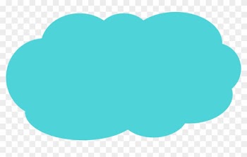 Tweetpay Blue Fluffy Cloud - Dark Blue Flower Clipart