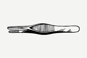 Tweezers drawing, vintage illustration psd. | Free PSD - rawpixel