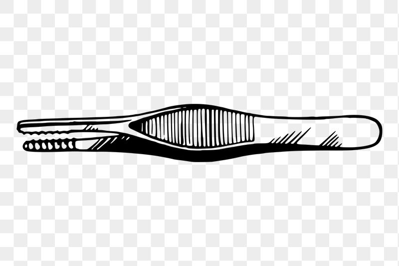 Tweezers png sticker illustration, transparent | Free PNG - rawpixel