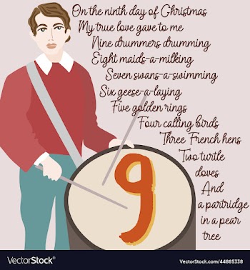 twelve days of christmas ninth day nine drummers