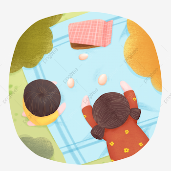Twenty-four Solar Terms Autumn Picnic Landscape Egg Girl Cute ...