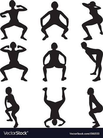 Twerking silhouettes vector image