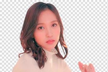 TWICE HEART SHAKER BEHIND THE STAGE , woman's face transparent background PNG clipart
