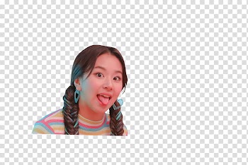 TWICE HEART SHAKER BEHIND THE STAGE , woman' transparent background PNG clipart