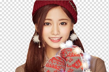 TWICE Heart Shaker , smiling woman wearing red hat transparent background PNG clipart