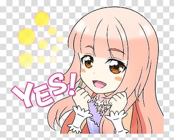 TWICE LINE STICKERS Candy pop edition, pink haired female character transparent background PNG clipart