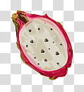 TWICE WHAT IS LOVE , sliced of dragon fruit transparent background PNG clipart