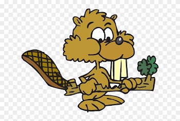 Twig Food, Cartoon, Beaver, Art, Eating, Animal, Twig - Cartoon Animals Eating Food