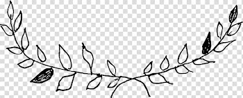 Twig Plant stem Line art , hand drawn wreaths transparent background PNG clipart