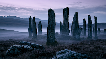 Twilight at an Ancient Celtic Stone Circle
