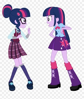 Twilight Meets Twilight Vectors By Greenmachine987 - Mlp Sci Twi Equestria Girls