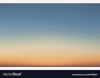 twilight sky with colorful sunset and clouds at