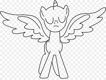 Twilight Sparkle My Little Pony Winged unicorn - pegasus outline 