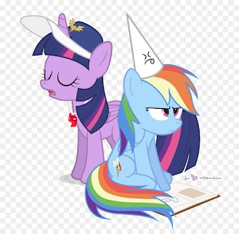 Twilight Sparkle Rainbow Dash Pony Dunce hat Clip art - Dunce Cap Pics 