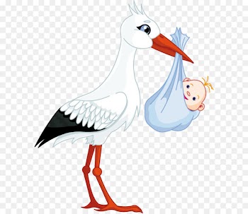 Twin Baby shower Infant Clip art - Send the stork of the baby 