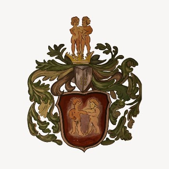 Twin coat of arms illustration | Free Vector - rawpixel