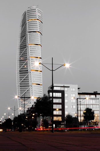 Twist Building during Golden Hour