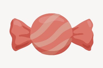 Twist candy clipart, cute cartoon | Free PSD Illustration - rawpixel