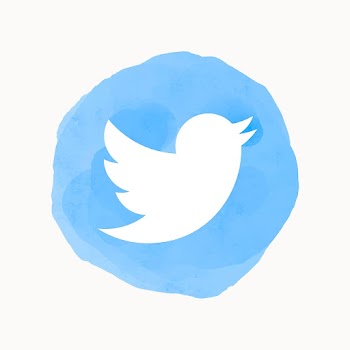 Twitter app icon with a watercolor graphic… | Free stock illustration | High Resolution graphic