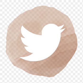 Twitter app png icon with a watercolor… | Free stock illustration | High Resolution graphic