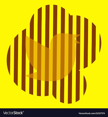 Twitter bird on a background vector image