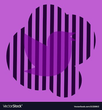 Twitter bird on a background vector image