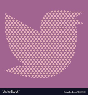 Twitter bird on a background vector image