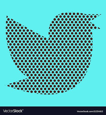 Twitter bird on a background vector image