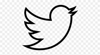 Twitter Bird Outline - Twitter Book Review Template