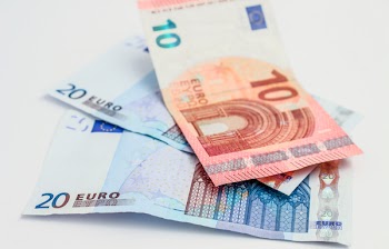 Two 20 and One 10 Euro Banknotes